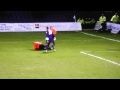 Gillingham Vs Wycombe - 04/02/2013 - Fan Jumps on GoalKeeper!!!!