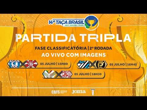Taça Brasil Sub17 Masculino 1ª Divisão - Partida Dupla - Jogo 5,  6 e 7 - 2ª Rodada - Ao vivo