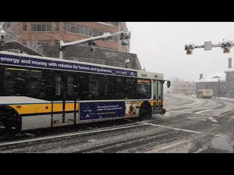Heavy snow in Quincy Square