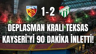 2.000 BURSASPOR TARAFTARI KAYSERİ'Yİ SALLADI! | Kayserispor 1-2 Bursas