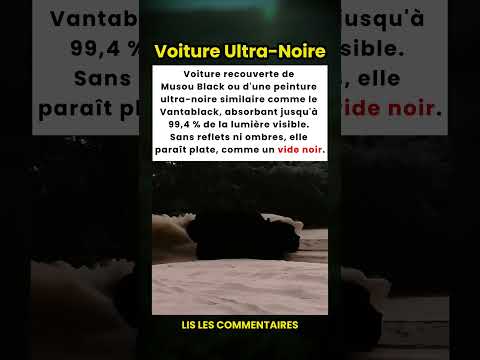 La voiture peinte avec la peinture la plus noire du monde ! ⚫