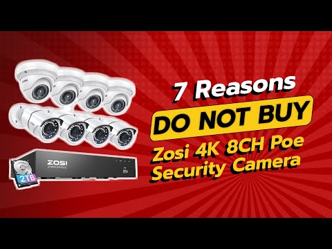 ZOSI 4K 8CH PoE Security Camera | 7 Reasons NOT to Buy! 🚫📹