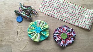 Easy Fabric Flower - a Great Sewing Pattern for Beginners