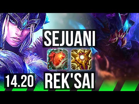 SEJUANI vs REK'SAI (JGL) | 3/2/20, Rank 12 Seju | KR Master | 14.20