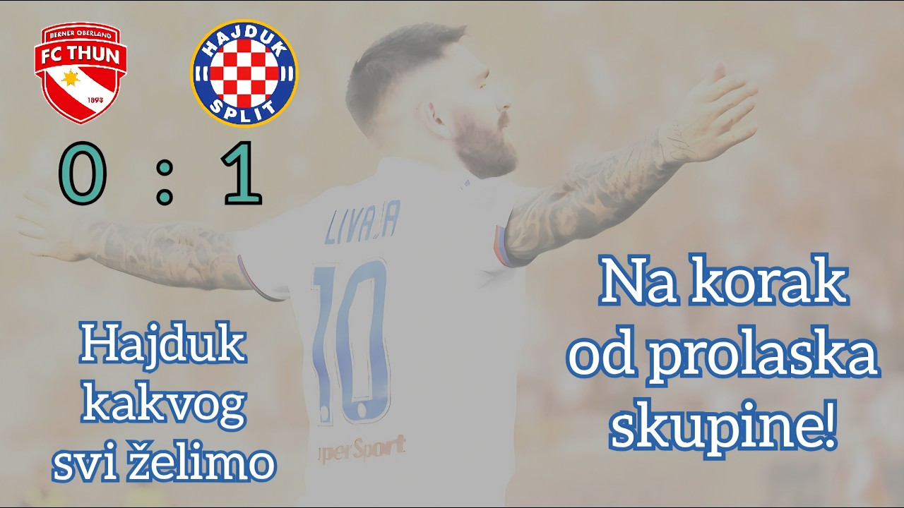 Europski Hajduk! ❤️💙 analiza utakmice sa Thunom 🤍 Prgavi podcast