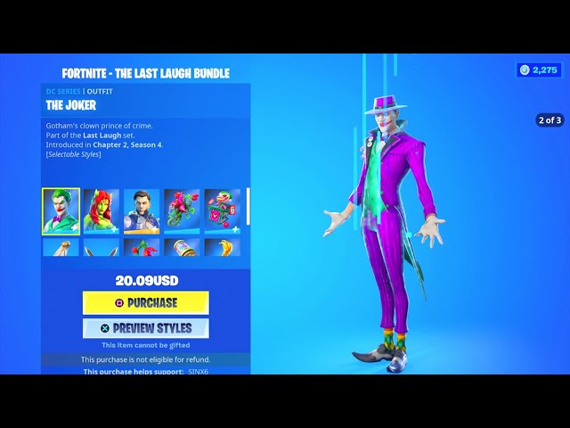 Fortnite Last Laugh Bundle Now Costs Instead Of 29 Will Players Receive A 9 Refund