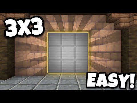 EASY 3x3 Piston Door In Minecraft Bedrock 1.20!!! (Windows 10, PS5, PS4, Xbox, MCPE, Switch)