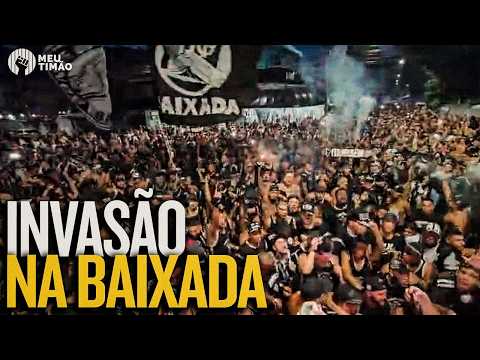 A INVASÃO DA GAVIÕES PELAS RUAS DE SANTOS PARA O 1º JOGO DO BRASILEIRÃO 2026