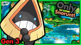 Can I Beat Pokemon Emerald with ONLY Snorunt 🔴 Pokemon Challenges ► NO ITEMS IN BATTLE