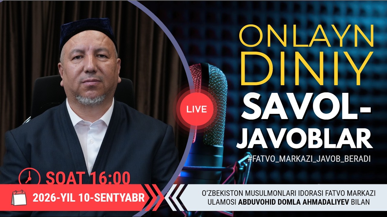 ONLAYN DINIY SAVOL-JAVOBLAR 53-SON 10.09.2026