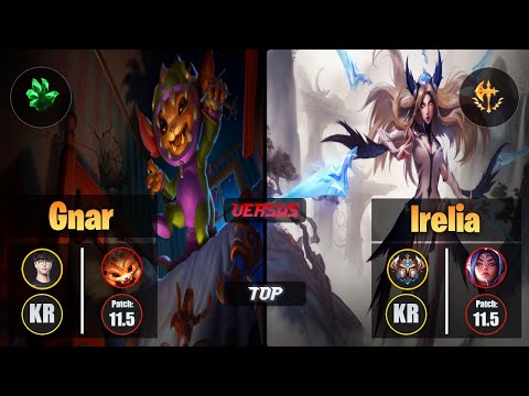 Roach GNAR (Top) [Grasp of the Undying] VS IRELIA - Challenger KR Patch 11.5
