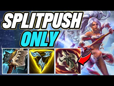 I Told Prof Akali To Try This Split Push Only Nidalee Top Build...
