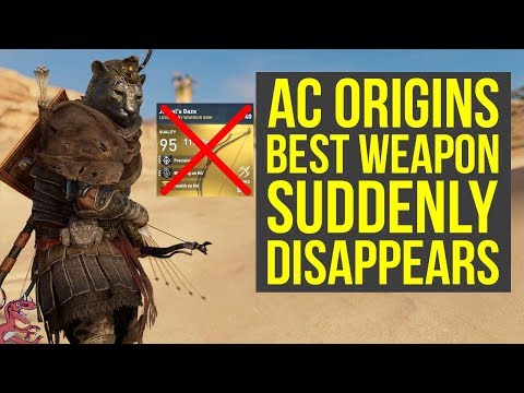 Assassin's Creed Origins Best Weapon SUDDENLY DISAPPEARS - Part Of Upgraded Anubis Set?! (AC Origins Video