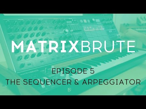MatrixBrute Introduction Tutorial: Episode 5 - The Sequencer & Arpeggiator