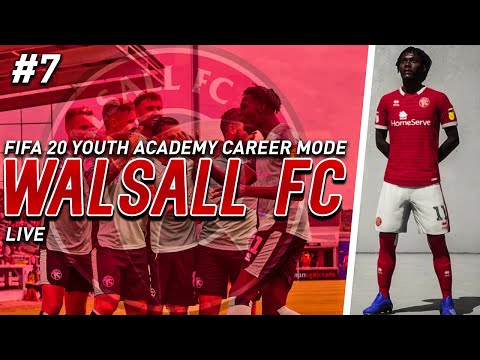 *LIVE* FIFA 20 WALSALL FC YOUTH ACADEMY CAREER MODE LIVE STREAM (PS4) - #7