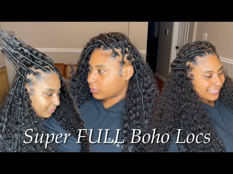Super FULL Boho Locs Tutorial | How To Add Curls To Locs | Ywigs