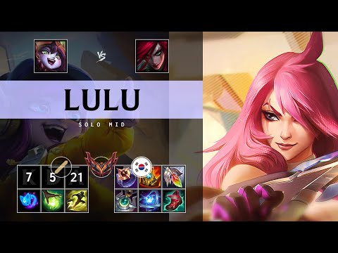 Lulu Mid vs Katarina - KR Grandmaster Patch 25.S1.1