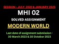 MHI 02 Solved Assignment 2022 23 MHI 02 Solved Assignment 2022 2023 MHI 02 Assignment PDF