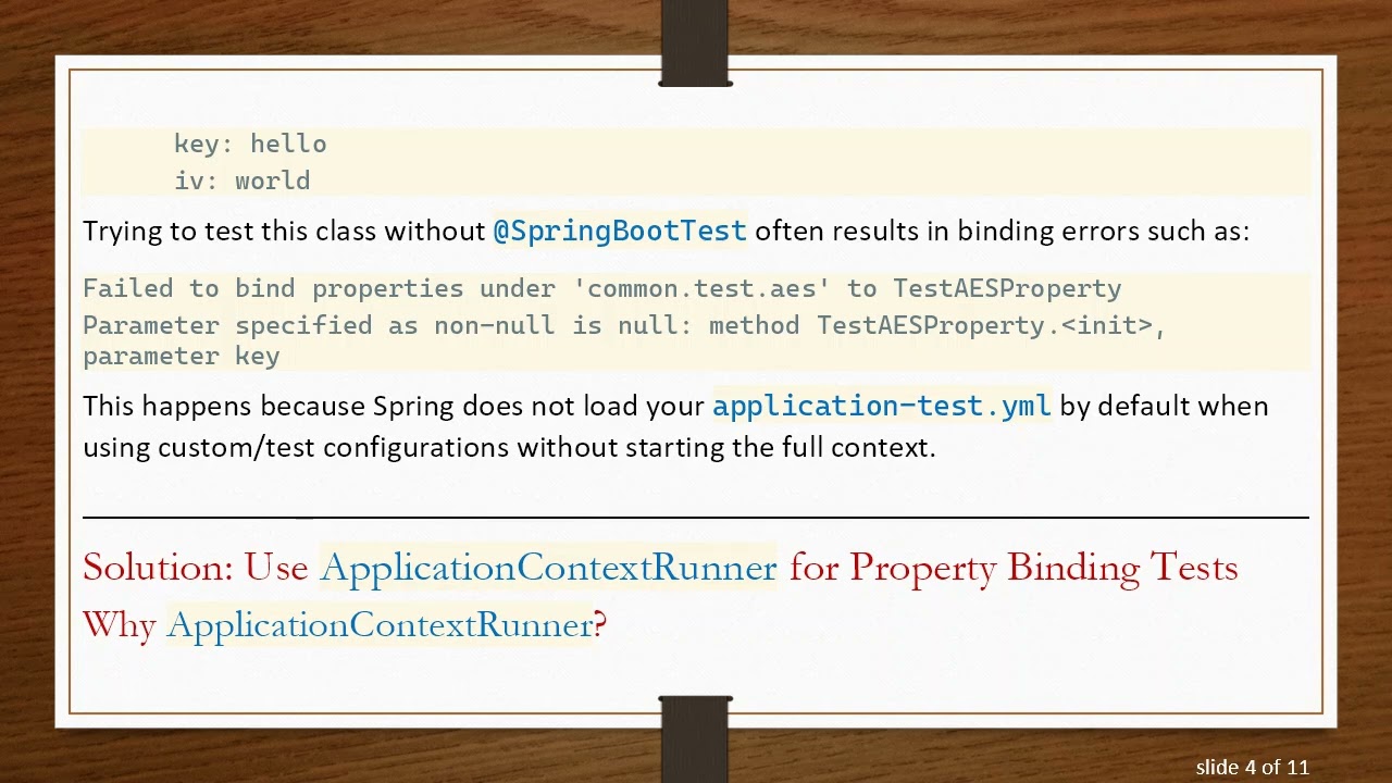 How to Test @ ConfigurationProperties Classes in Spring Boot Without @ SpringBootTest