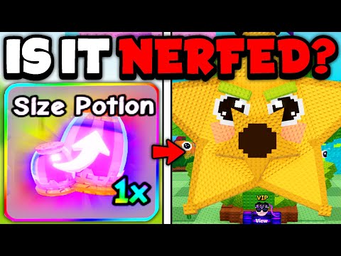 Is the SIZE POTION Nerfed? in Plants Vs Brainrots Roblox
