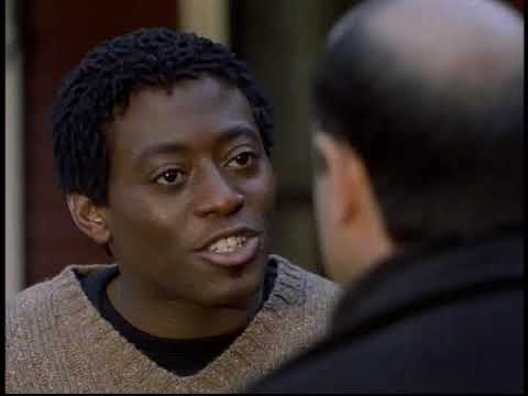 In Too Deep (1999) theatrical trailer frame: Omar Epps and LL Cool J against a night skyline with pulsing hip-hop underscore