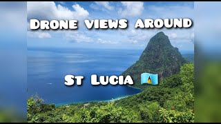 Drone view St. Lucia | St. Lucia Drone | Beautiful St. Lucia | Saint Lucia 2024