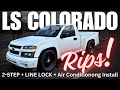 LS Colorado 2 step RIPS! Line Lock, A/C Install & The Holley is BACK!