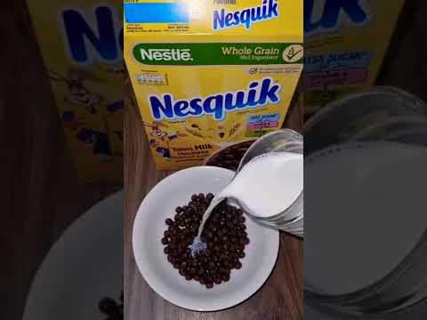 Let's TRY NESTLE NESQUIK CHOCOLATE CEREAL #GroceryStoreFinds #shorts