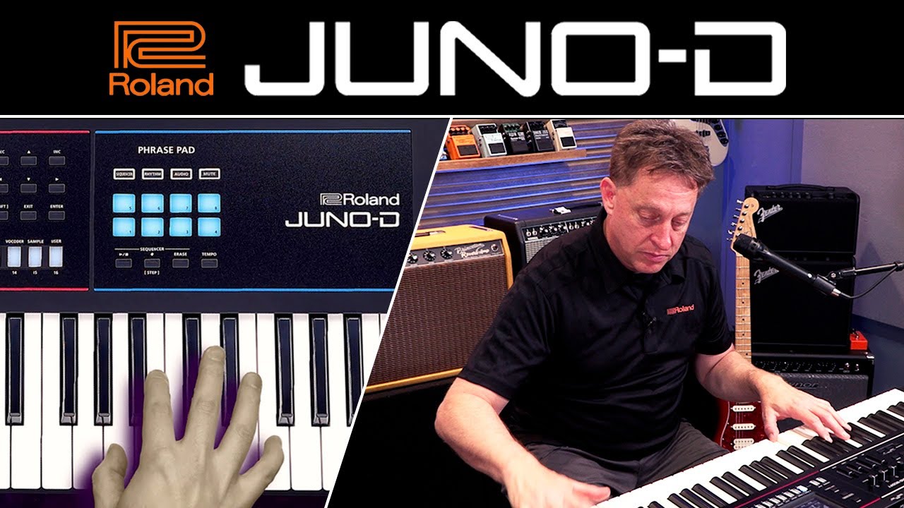 opens link to ROLAND JUNO-D SYNTHESIZER SERIES