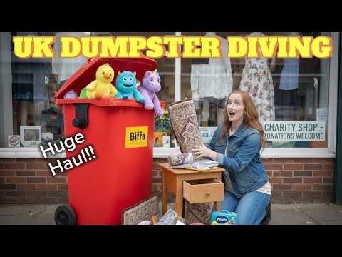 Why I LOVE Treasure Hunting At Charity Shops: Dumpster Diving Haul ##dumpsterdiving 