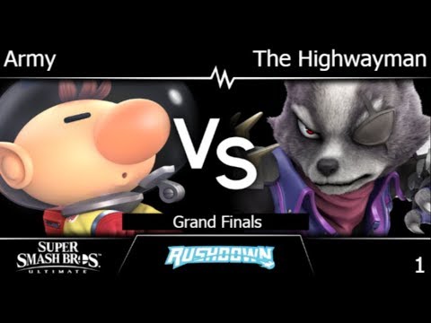 Rushdown  - GBSG | Army (Olimar, Snake) vs FRKS | The Highwayman (Wolf) Grand Finals - SSBU