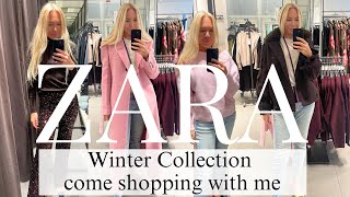 ZARA WINTER SHOPPING HAUL TRY ON COME SHOPPING WITH ME TO ZARA