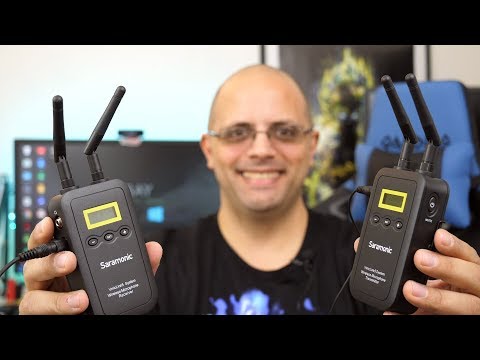 Belaidė Garso Sistema - Saramonic VmicLink5 RX + 3 TX 5.8 GHz Rinkinys video