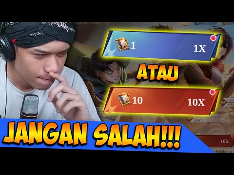 Don't Get It Wrong! Is It Better to Gacha 1x or 10x in the MLBB x Attack on Titan Resale 2025 Event?