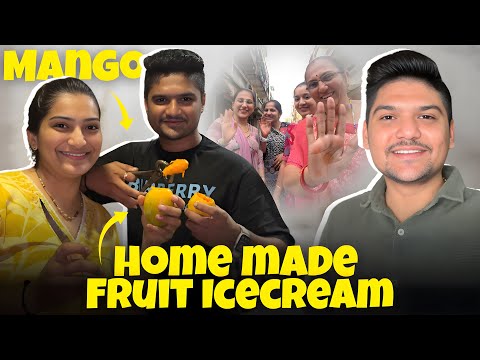 SUMMER SPECIAL 🍦 Homemade Mango Fruit Ice Cream | No Cream, No Machine! | Nyn Vlogs