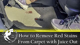 How to Remove Red Stains From Carpet Using Juice Out