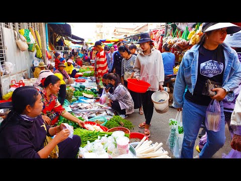 Food Rural TV, Cambodian Lively Market Food - Countryside Market & Phnom Penh
