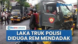 Penyebab Tabrakan Beruntun 4 Truk Polisi di Surabaya: Kendaraan Rombongan Konvoi Mati di Tengah?