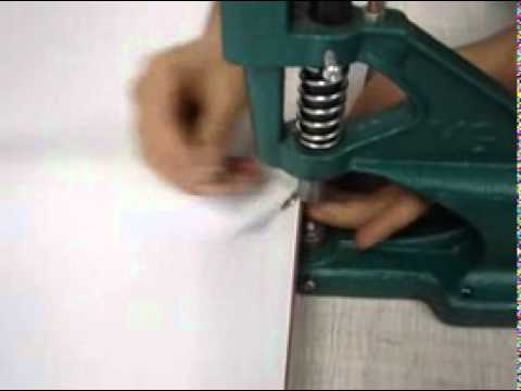 Oc-1 - Presse à œillet manuelle - Perçage et insertion en une seule opération_1