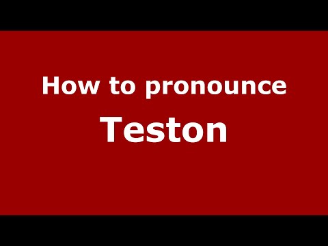 How to pronounce Teston