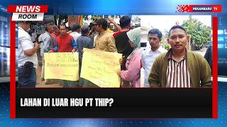 Massa Desak BPN Riau Buka Data Lahan PT THIP