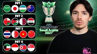 Reacting To The Official 2027 Asian Cup Pots