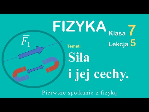 Fizyka Klasa 7 Lekcja 5: Siła i jej cechy.
