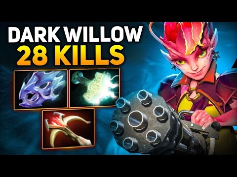28 Kills Dark Willow🔥🔥🔥+900 Attack Speed Insane Damage | Dota 2 Gameplay