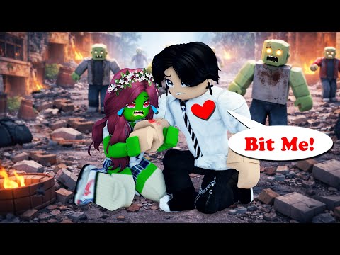 🤢  My girlfriend turned into a Zombie (1+2+3)  | Story Roblox