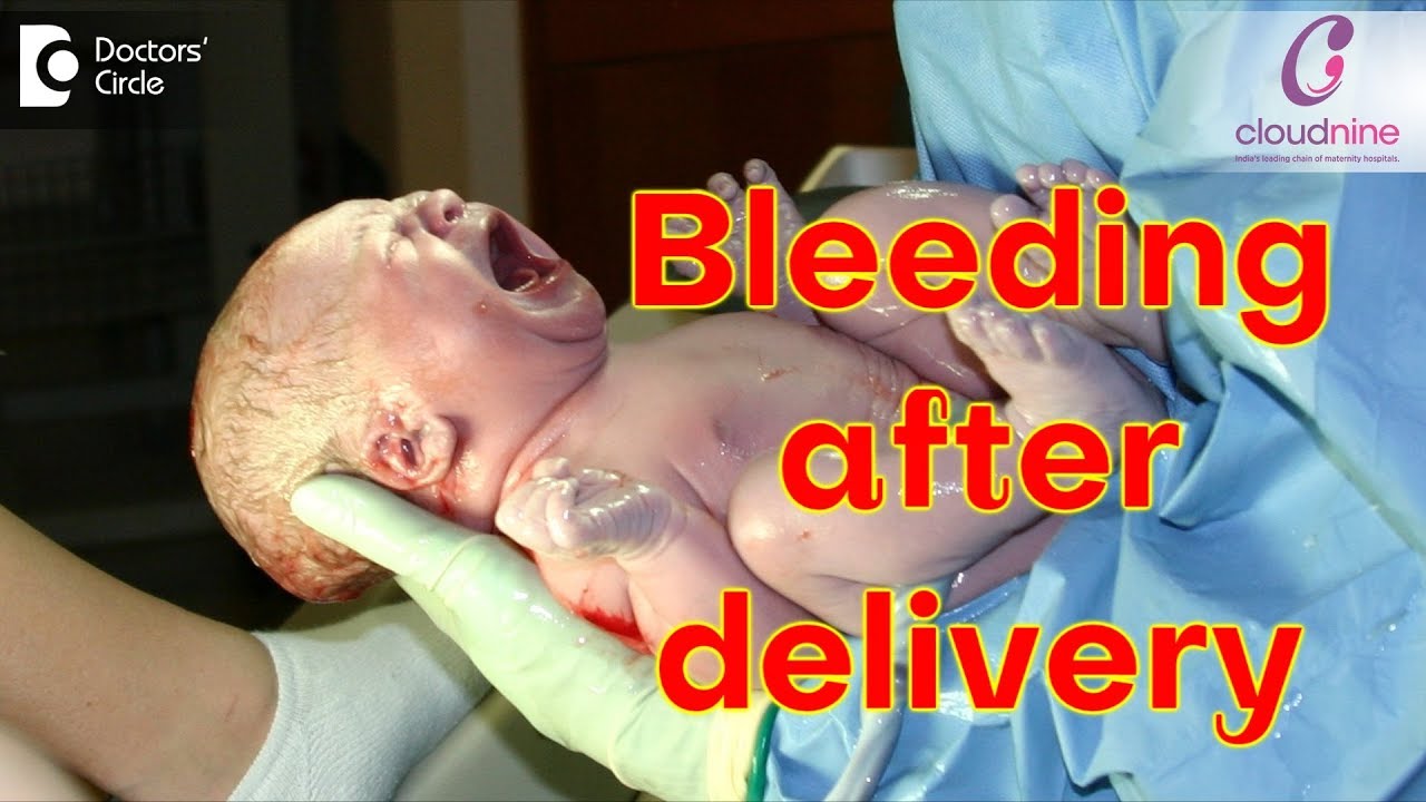 How long after cesarean does the bleeding stop?