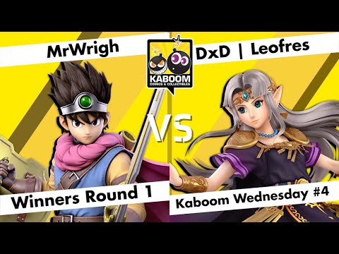 MrWrigh (Hero) vs DxD | Leofres (Zelda) - WR1 - Kaboom Wednesday #4