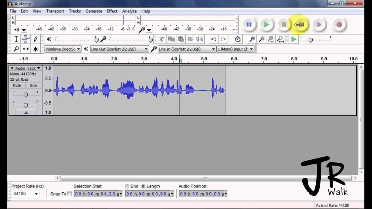 02-06 Audacity's Meter Toolbar (JRWalk)