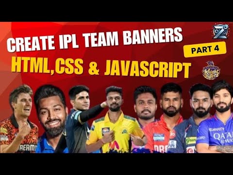 Create KKR IPL 2025 Banner with HTML, CSS & JavaScript | Slick Slider Tutorial 🔥#kkr @zotispark