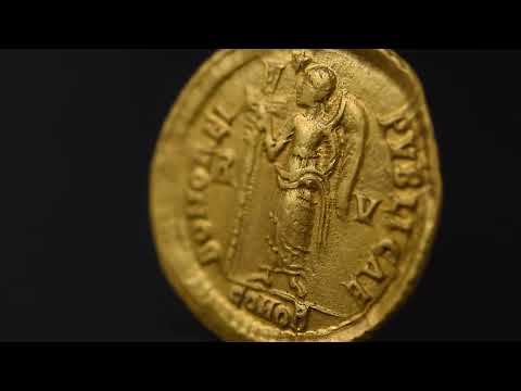 Münze, Justa Gratia Honoria, Solidus, AD 439, Ravenna, Very rare, SS+, Gold